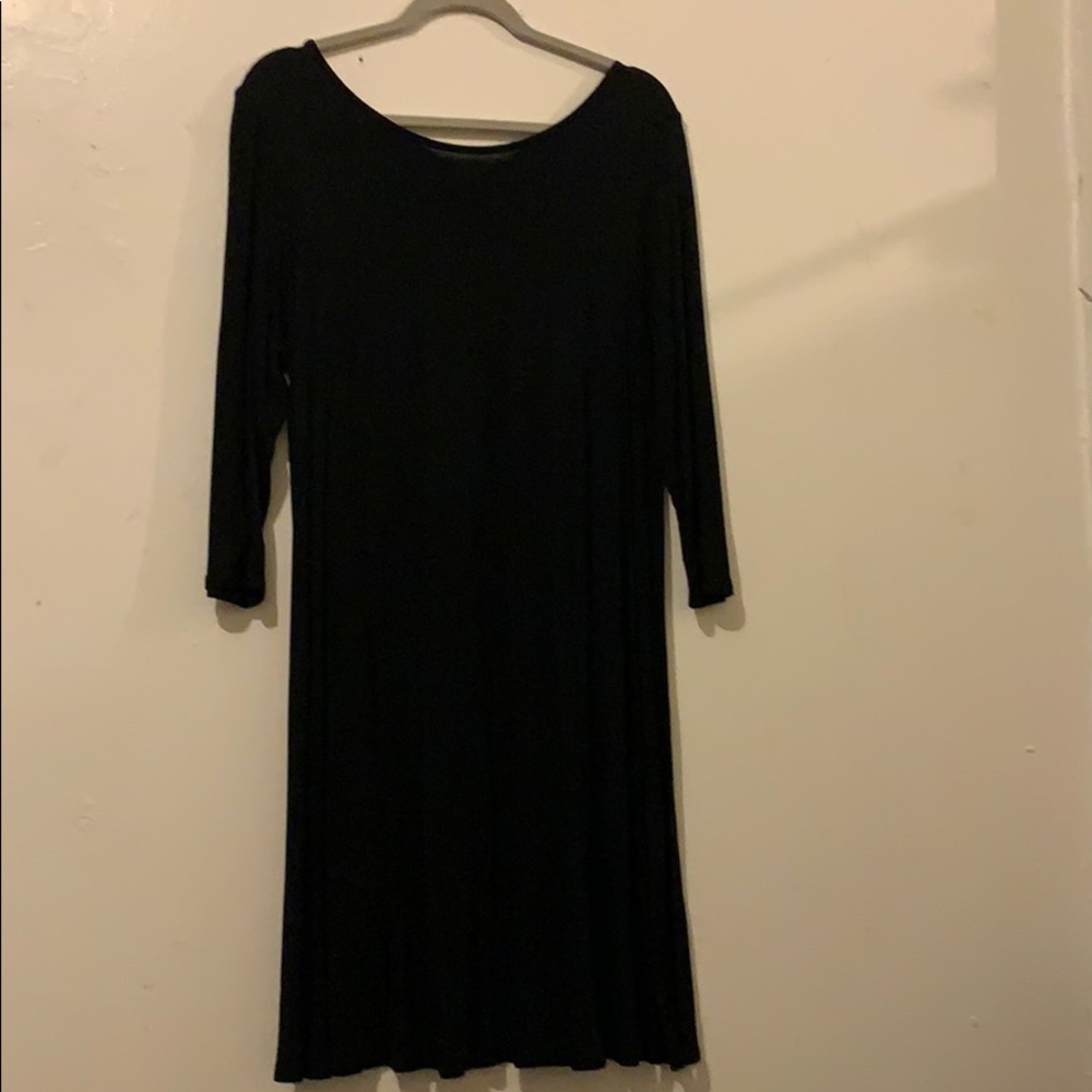 Black A-line Dress